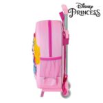 Σχολική Τσάντα 3D με Ρόδες 705 Princesses Disney M020H Ροζ 27 x 32 x 10 cm