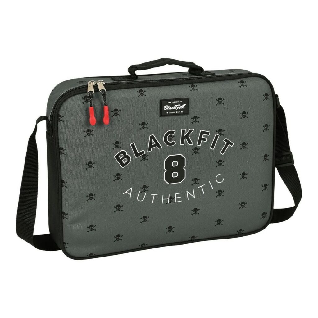 Σχολική Τσάντα BlackFit8 Skull Μαύρο Γκρι 38 x 28 x 6 cm