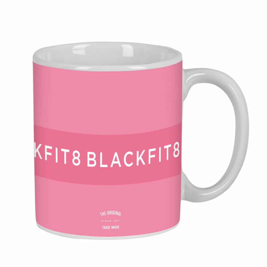 Κούπα Φλιτζάνι BlackFit8 Glow up Κεραμικά Ροζ (350 ml)