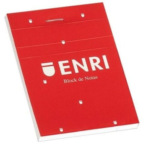 σημειωματάριο ENRI Κόκκινο A6 80 Φύλλα (x10)