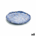 Flatplater Quid Mar de Viento Μπλε Γυαλί (28 cm) (Pack 6x)
