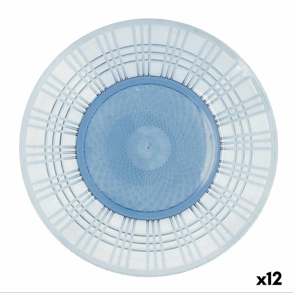 Επίπεδο πιάτο Quid Viba Μπλε Πλαστική ύλη Ø 26 cm 26 cm (12 Μονάδες) (Pack 12x)