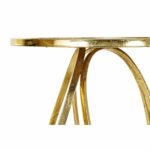 Βοηθητικό Τραπέζι DKD Home Decor Χρυσό Μέταλλο Καθρέφτης 50 x 50 x 56