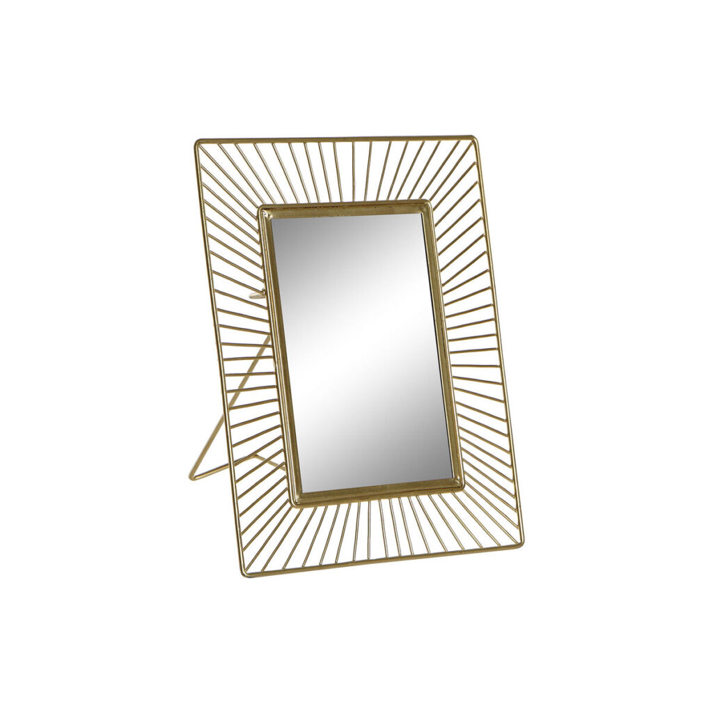 Κορνίζα DKD Home Decor Χρυσό Κρυστάλλινο Σίδερο 17 x 4 x 22 cm