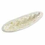 Κεντρικό Τραπεζιού DKD Home Decor 50 x 16 x 8 cm Μωσαϊκό Φυσικό Λευκό Ανοιχτό καφέ Boho