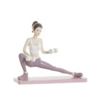 Διακοσμητική Φιγούρα DKD Home Decor Ροζ Yoga Scandi 20 x 8 x 16