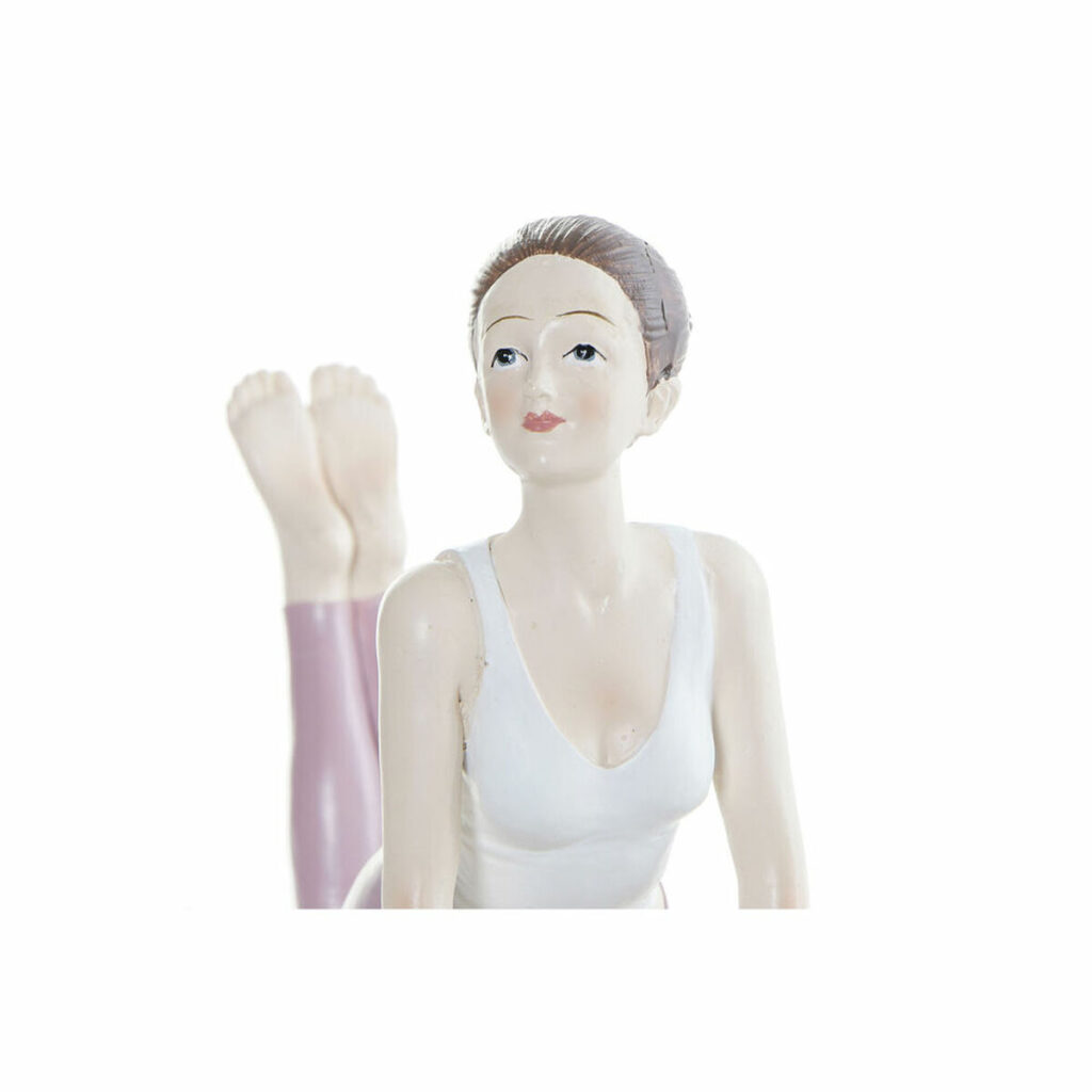Διακοσμητική Φιγούρα DKD Home Decor Ροζ Yoga Scandi 16 x 6 x 13 cm