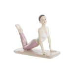 Διακοσμητική Φιγούρα DKD Home Decor Ροζ Yoga Scandi 16 x 6 x 13 cm