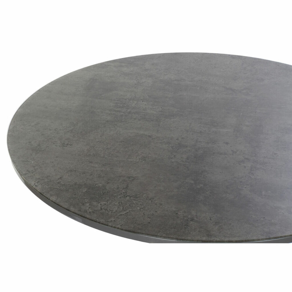 Βοηθητικό Τραπέζι DKD Home Decor Κρυστάλλινο Χάλυβας Σκούρο γκρίζο (107 x 107 x 74 cm)