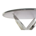Βοηθητικό Τραπέζι DKD Home Decor Κρυστάλλινο Χάλυβας Σκούρο γκρίζο (107 x 107 x 74 cm)