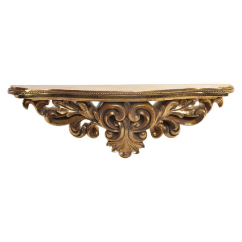 Ράφια DKD Home Decor Χρυσό Ρητίνη (60 x 15 x 20 cm)