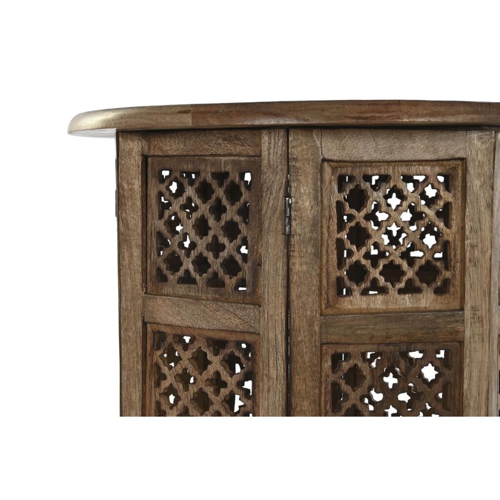 Βοηθητικό Τραπέζι DKD Home Decor Καφέ Ξύλο από Μάνγκο 54 x 54 x 53 cm