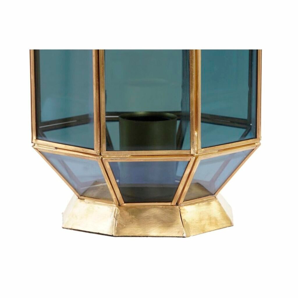 Επιτραπέζιο Φωτιστικό DKD Home Decor Κρυστάλλινο Μπλε Χρυσό 220 V Ορείχαλκος 50 W Σύγχρονη (18 x 19 x 29 cm)
