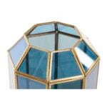 Επιτραπέζιο Φωτιστικό DKD Home Decor Κρυστάλλινο Μπλε Χρυσό 220 V Ορείχαλκος 50 W Σύγχρονη (18 x 19 x 29 cm)