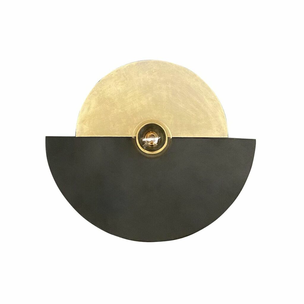 Φωτιστικό Τοίχου DKD Home Decor Μαύρο Χρυσό Σίδερο (44 x 9 x 38 cm)