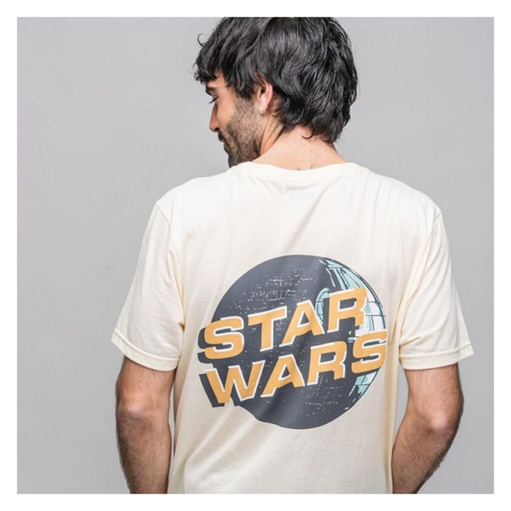 Ανδρική Μπλούζα με Κοντό Μανίκι Star Wars Λευκό