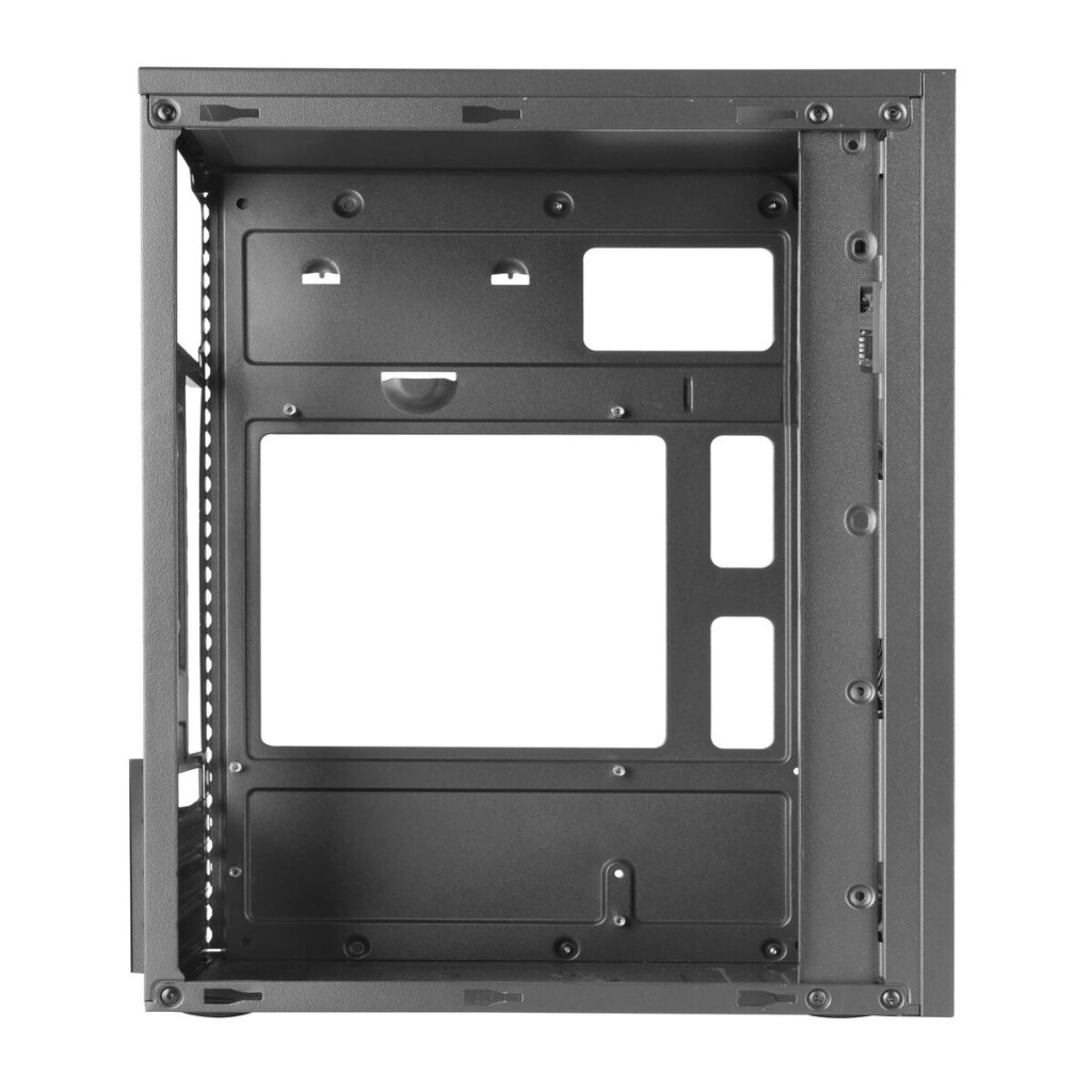 Κουτί ATX Tacens 2ALUXM Caja PC Minitorre Micro-ATX Ventilador 12cm Acero Ultraligero Negro Μαύρο