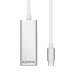 Αντάπτορας USB σε Ethernet Aisens A109-0341 USB 3.1 Ασημί 15 cm