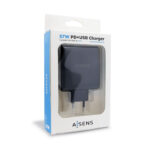 Φορτιστής USB Τοίχου Aisens PD 3.0 USB-C 57 W Μαύρο