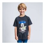 Παιδικό Μπλούζα με Κοντό Μανίκι The Mandalorian Μαύρο