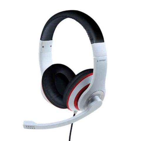 Ακουστικά με Μικρόφωνο GEMBIRD MHS-03-WTRDBK Λευκό