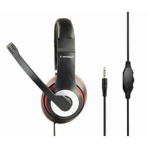 Ακουστικά με Μικρόφωνο GEMBIRD MHS-03-BKRD Μαύρο
