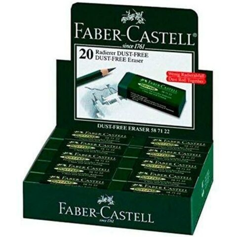 Γόμα Faber-Castell Dust Free Πράσινο (20 Μονάδες)