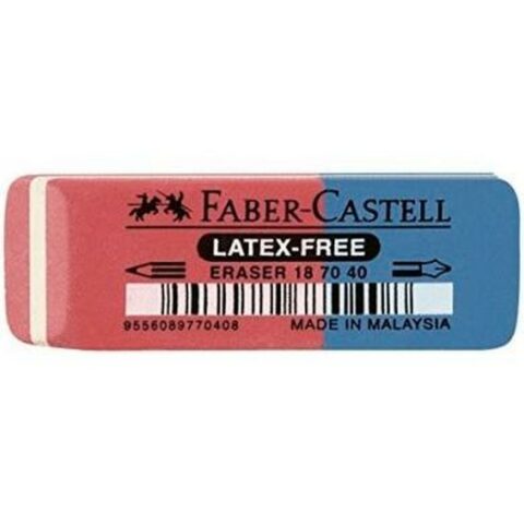 Γόμα Faber-Castell Μπλε Κόκκινο (40 Μονάδες)