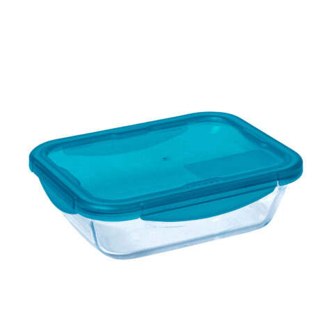 Ερμητικό Κουτί Γεύματος Pyrex Cook & go Μπλε Γυαλί (800 ml) (x6)