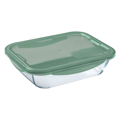 Ερμητικό Κουτί Γεύματος Pyrex Cook & go Πράσινο Γυαλί (800 ml) (x6)