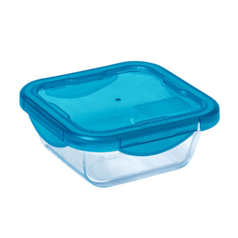 Ερμητικό Κουτί Γεύματος Pyrex Cook & go Μπλε Γυαλί (800 ml) (x6)
