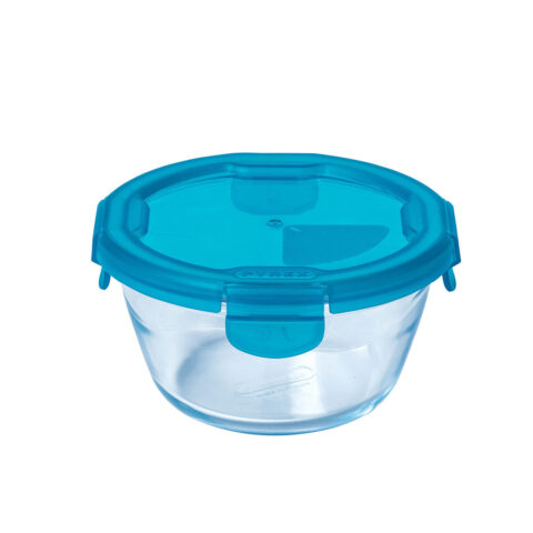 Ερμητικό Κουτί Γεύματος Pyrex Cook & go Μπλε Γυαλί (700 ml) (x6)
