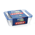 Ερμητικό Κουτί Γεύματος Pyrex Pure Glass Διαφανές Γυαλί (800 ml) (x6)