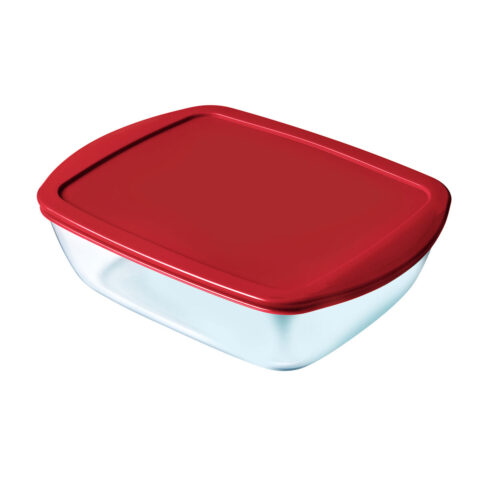 Ερμητικό Κουτί Γεύματος Pyrex Cook & store Κόκκινο Γυαλί (400 ml) (x6)