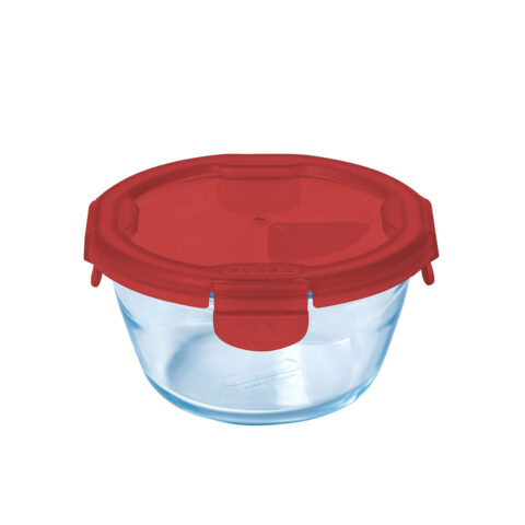 Ερμητικό Κουτί Γεύματος Pyrex Cook & go Κόκκινο Γυαλί (600 ml) (x6)