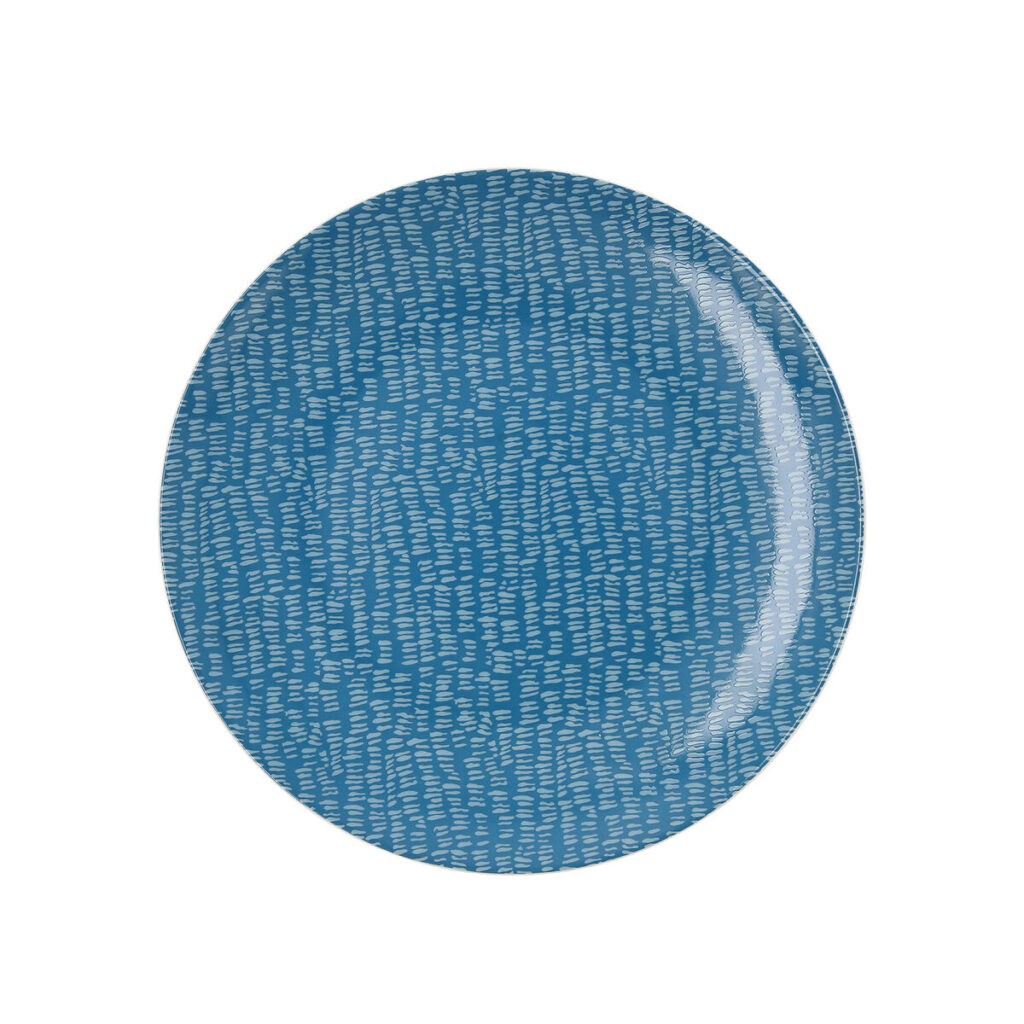 Flatplater Ariane Ripple Κεραμικά Μπλε (25 cm) (x6)