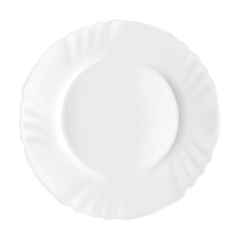 Πιάτο για Επιδόρπιο Bormioli Rocco Ebro Λευκό Γυαλί (20 cm) (36 Μονάδες)