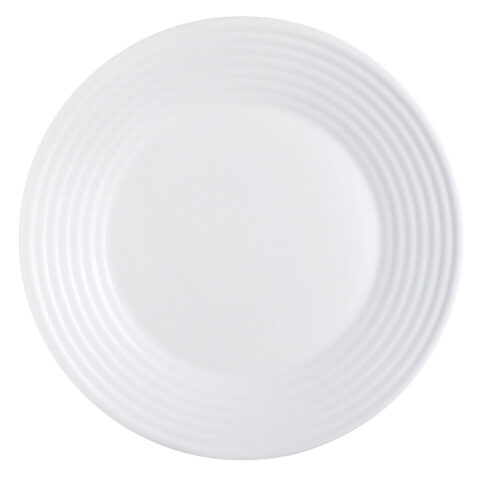 Ρηχό Πιάτο Luminarc Harena Λευκό Γυαλί (Ø 27 cm) (24 Μονάδες)