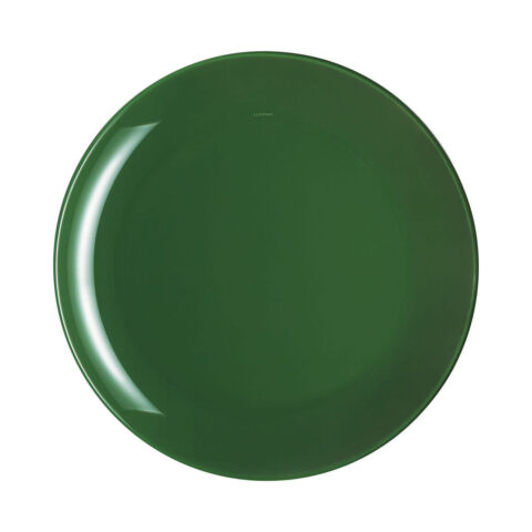 Flatplater Luminarc Arty Πράσινο Γυαλί (Ø 26 cm) (12 Μονάδες)