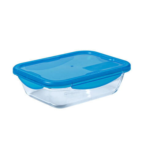Ερμητικό Κουτί Γεύματος Pyrex Cook & Go Μπλε Γυαλί (800 ml) (x6)