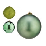 Σετ Χριστουγεννιάτικες Μπάλες 15 x 16 x 15 cm Πράσινο Πλαστική ύλη (4 Μονάδες)