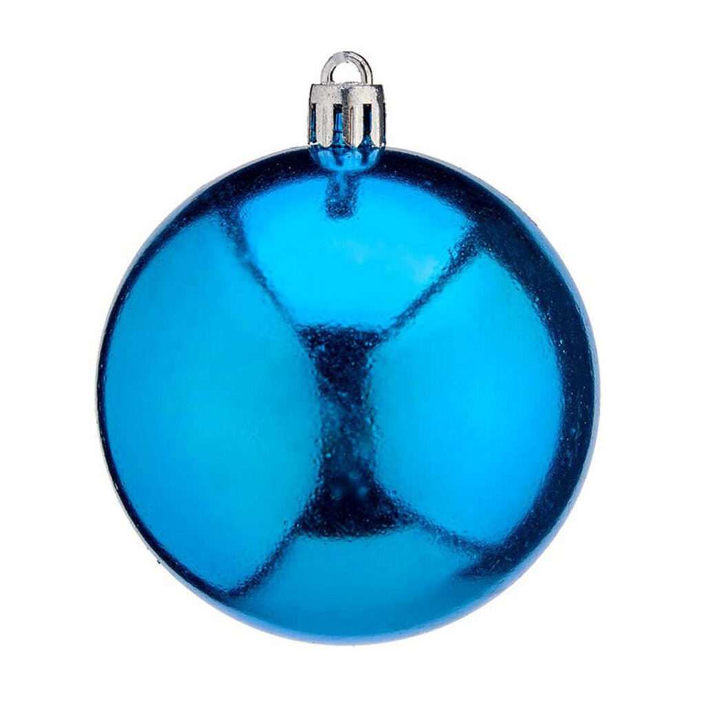 Σετ Χριστουγεννιάτικες Μπάλες Μπλε Πλαστική ύλη Ø 7 cm (12 Μονάδες)