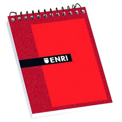 σημειωματάριο ENRI Κόκκινο 80 Φύλλα 4 mm (x10)