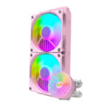 PC Water Cooling Darkflash DC240 ARGB 2x 120x120 (pink)