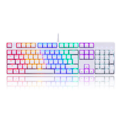 Mechanical keyboard Motospeed CK107 RGB (white)