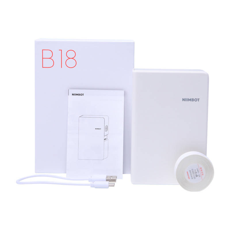 Portable Label Printer Niimbot B18 (White)