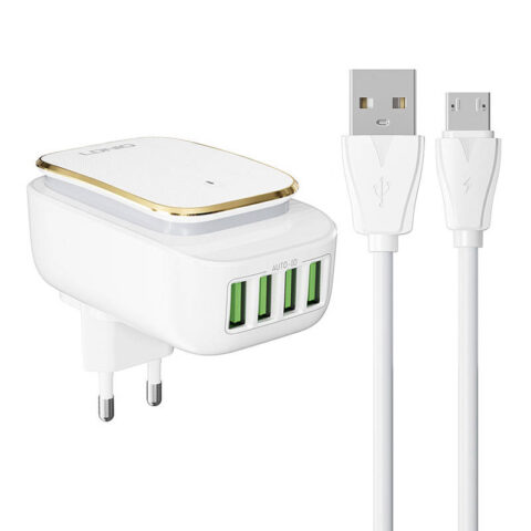 LED lamp Wall charger + microUSB Cable
