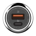 USB-C Car charger + USB-C - Lightning Cable