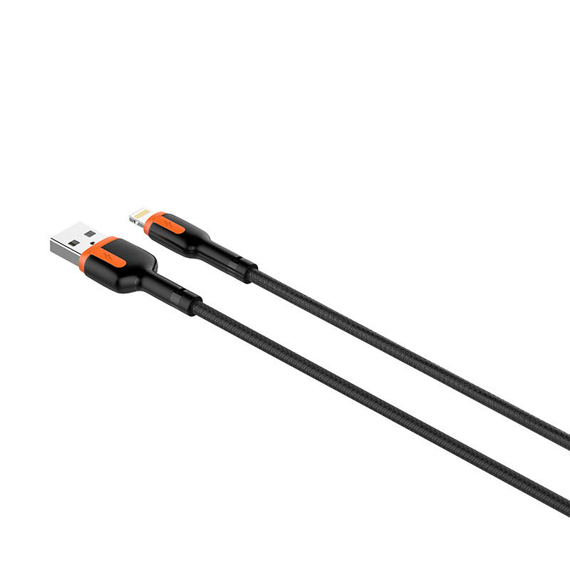 USB - Lightning 1m Cable (Grey-Orange)