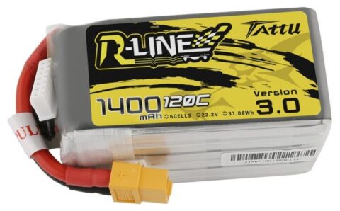 Tattu R-Line 3.0 1400mAh 22.2V 120C 6S1P XT60 Akumulator